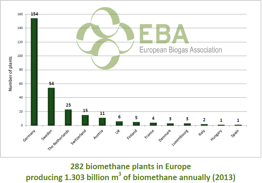 Biomethane graph 2013