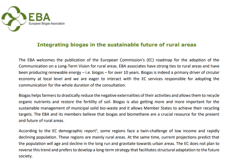 Integrating biogas in the sustainable future of rural areas | European ...