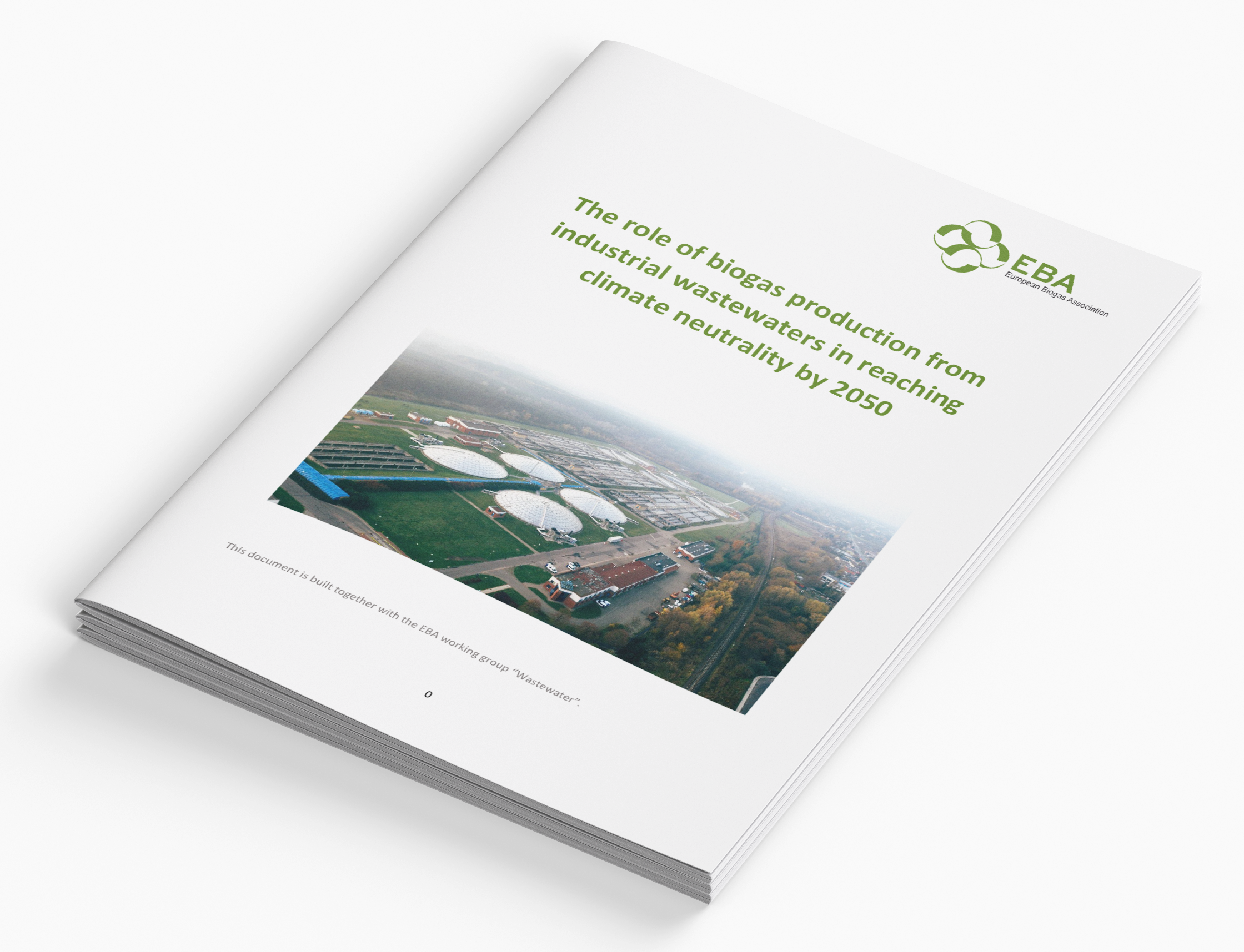 The role of biogas production from industrial wastewaters in reaching climate neutrality by 2050