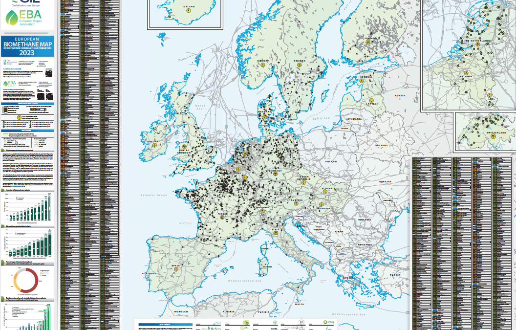 New record for biomethane production in Europeshows EBA/GIE Biomethane Map 2022-2023
